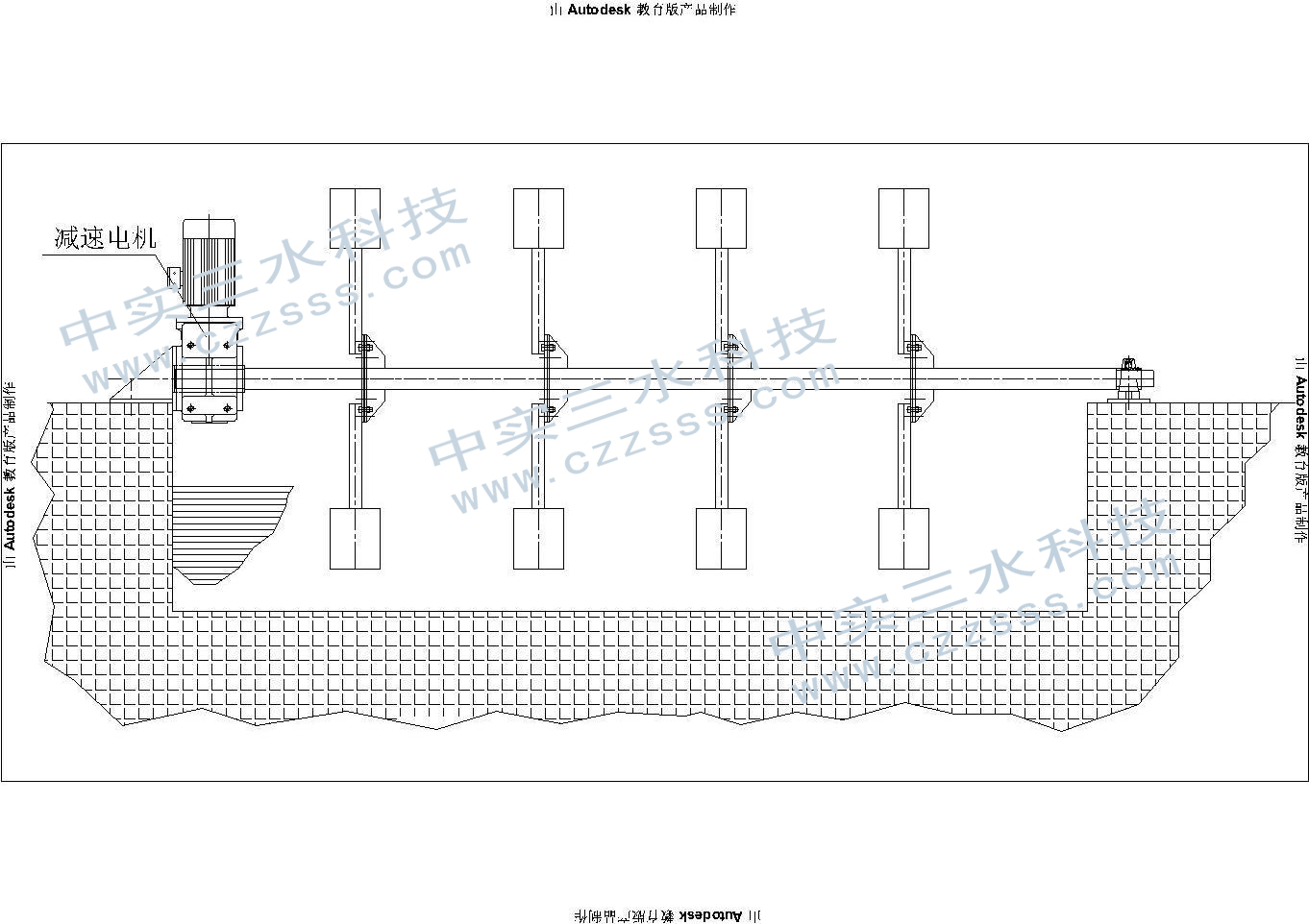臥式耙水攪拌機